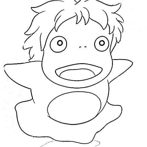 Ponyo coloring pages