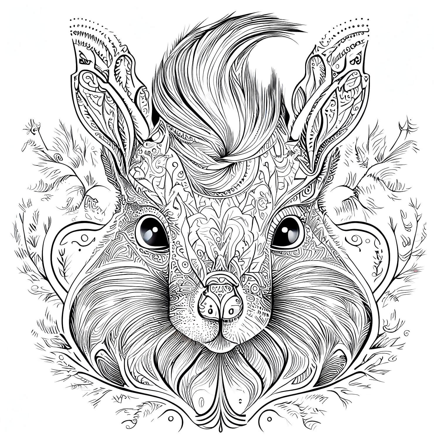 Squirrel Head Mandala