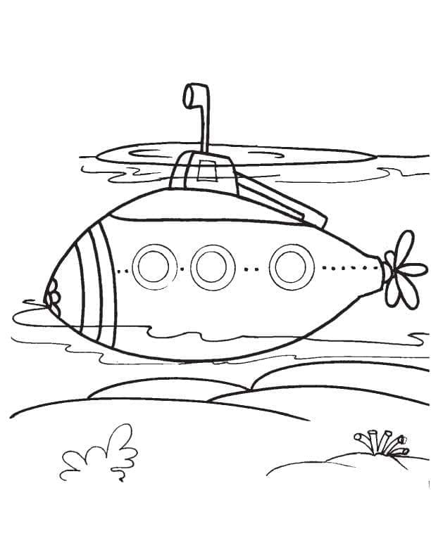 Submarine Printable For Kids coloring page - Download, Print or Color ...