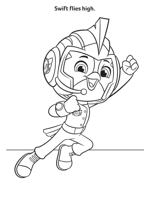 Swift from Top Wing coloring page