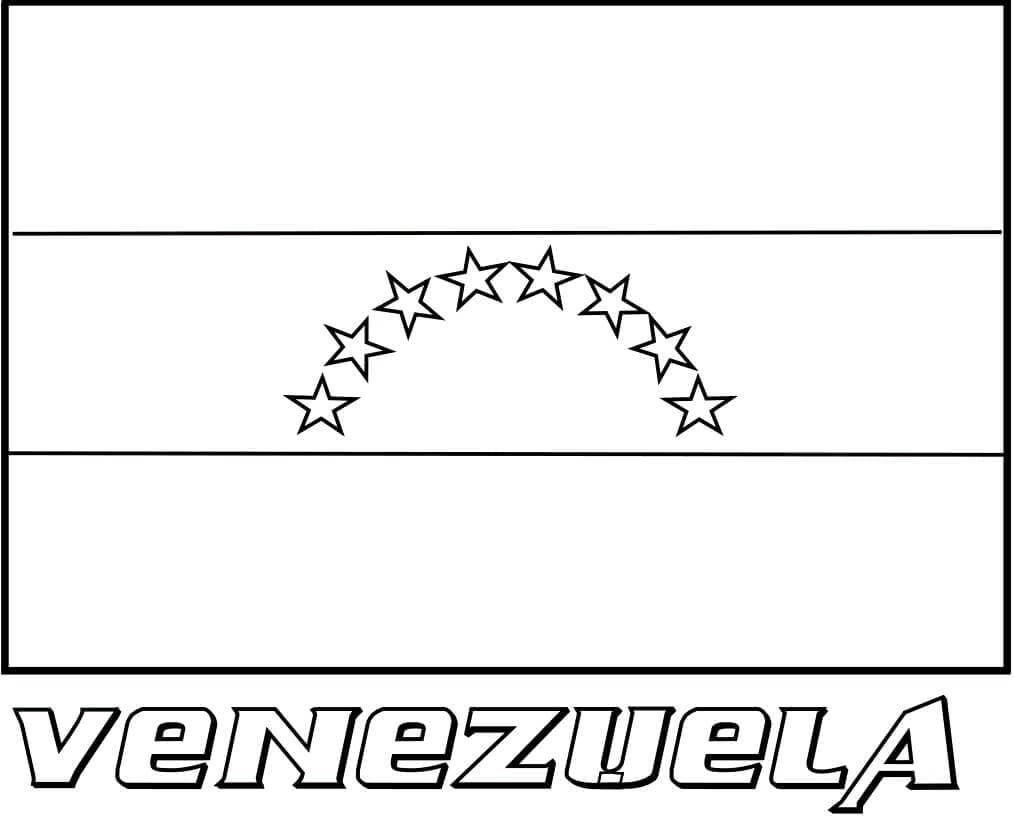 venezuela map coloring page