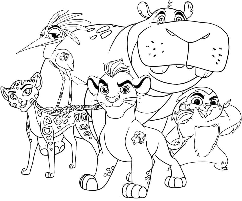 The Lion Guard Printable coloring page