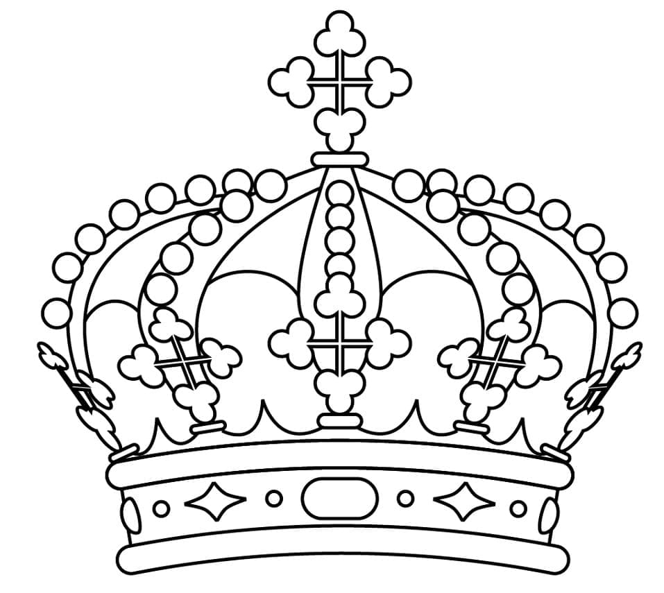 The Queen Crown coloring page