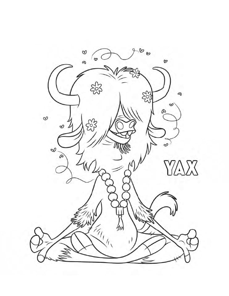 Yax from Zootopia coloring page