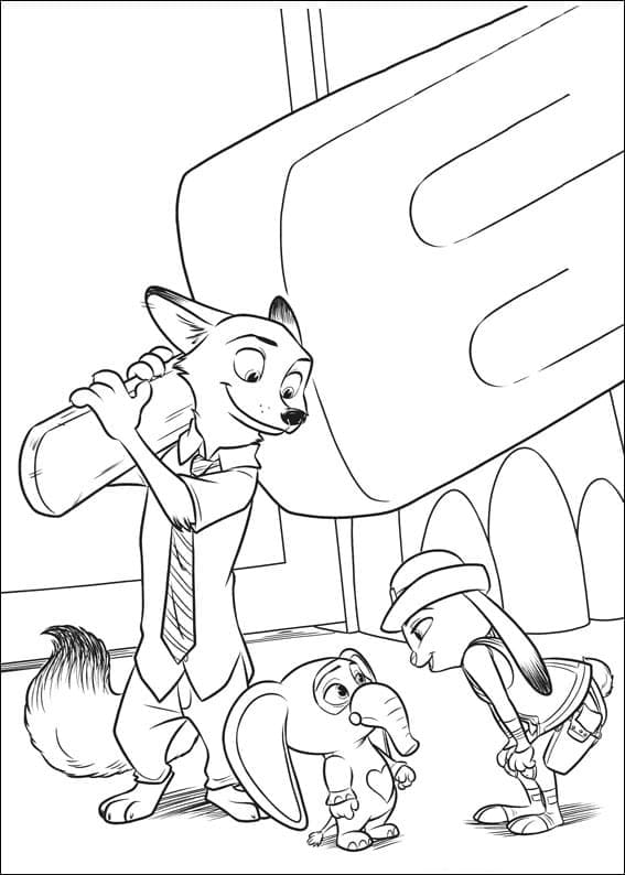 Zootopia Free For Kids coloring page