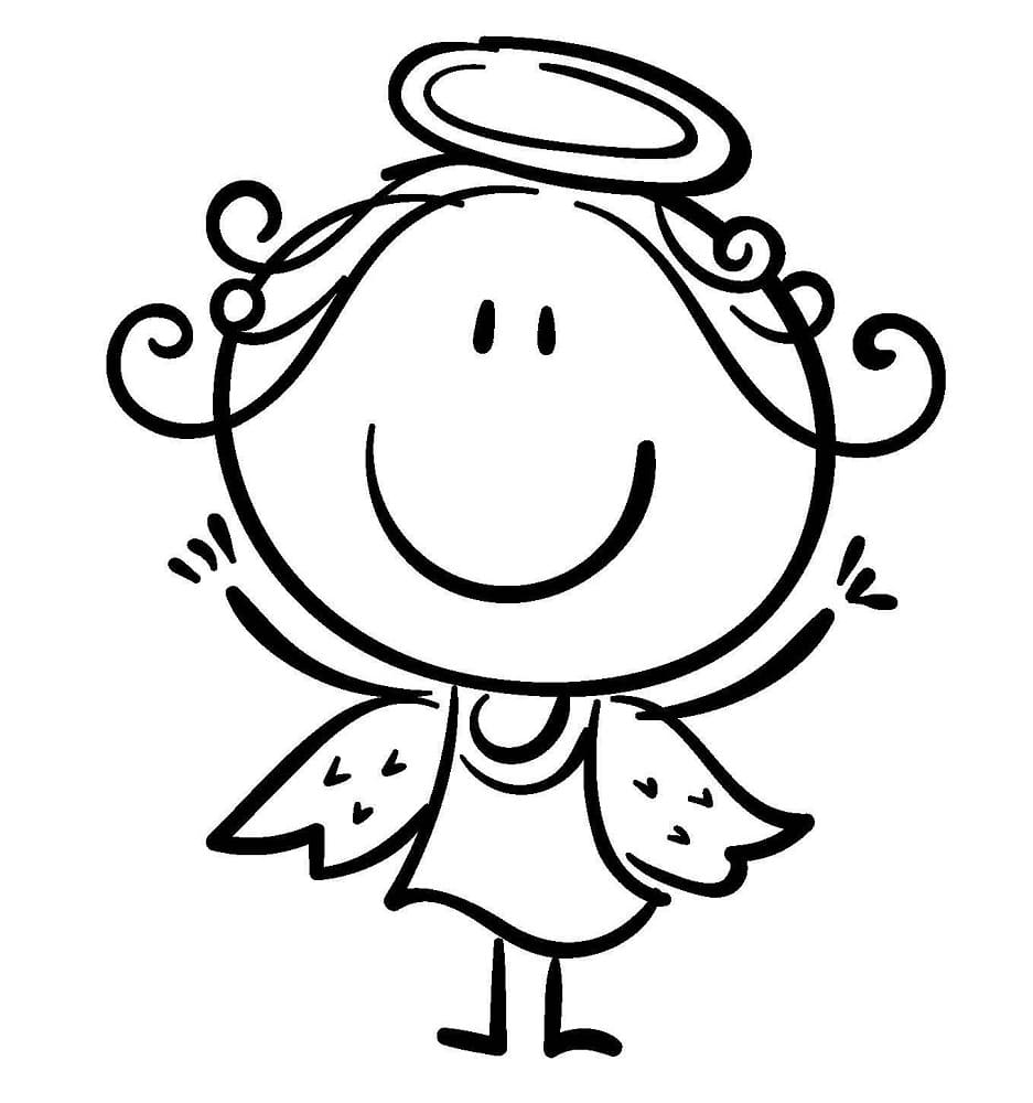 A Little Angel coloring page - Download, Print or Color Online for Free