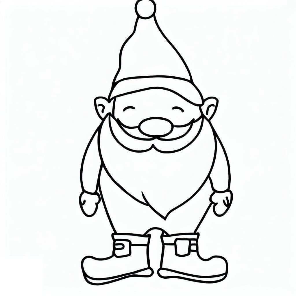 A Little Gnome coloring page