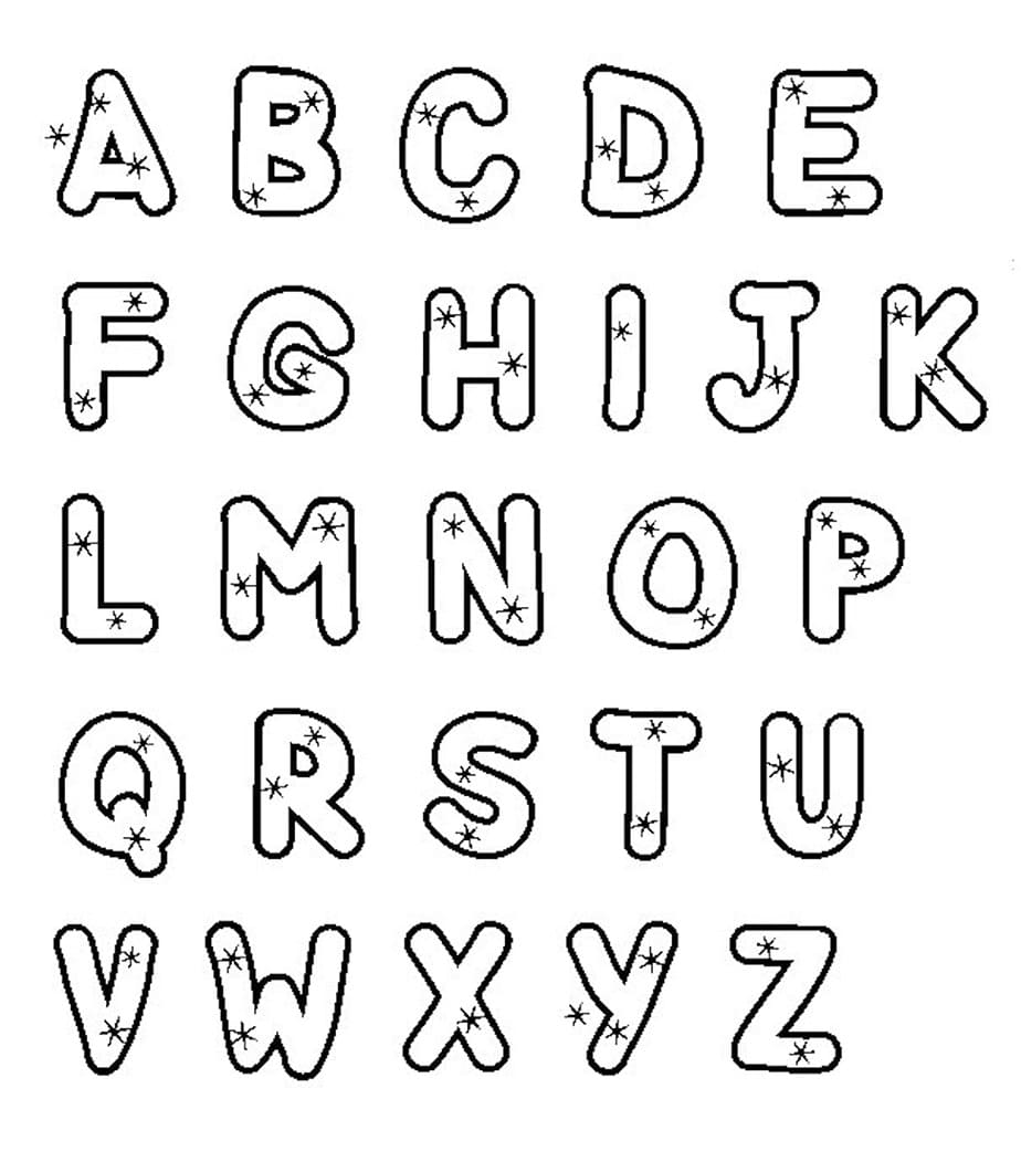 Alphabet & Letter A-Z - sheet 8 coloring page - Download, Print or ...