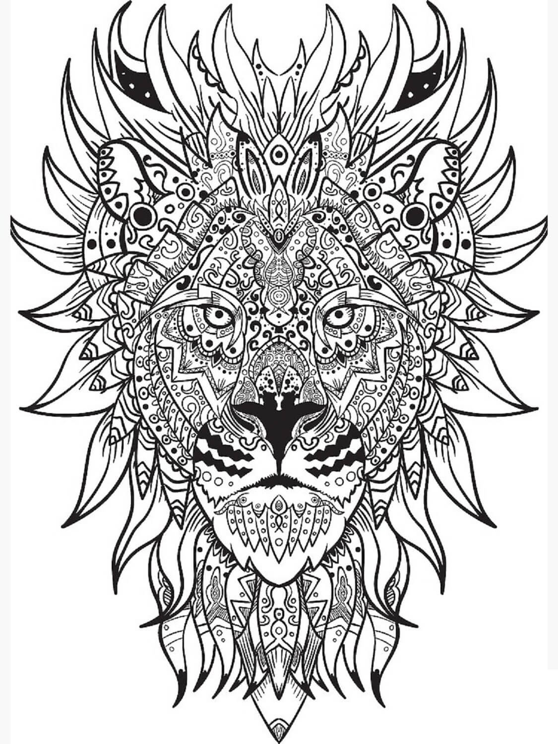 Amazing Lion Mandala