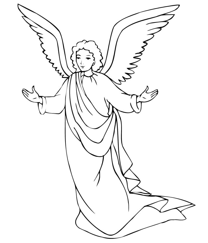 guardian angel coloring pages