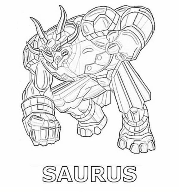 Angry Saurus coloring page