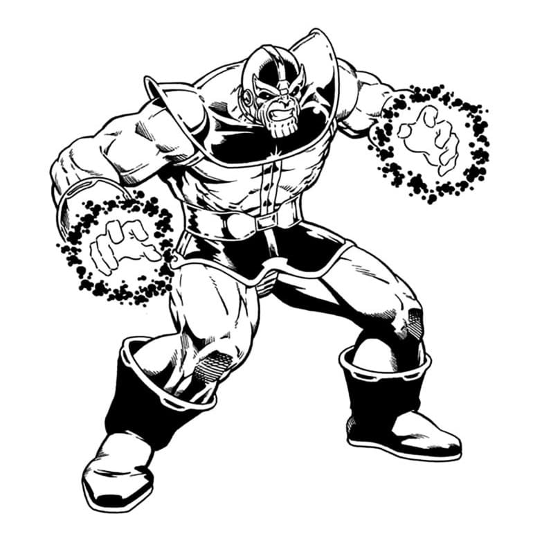 Angry Thanos coloring page - Download, Print or Color Online for Free