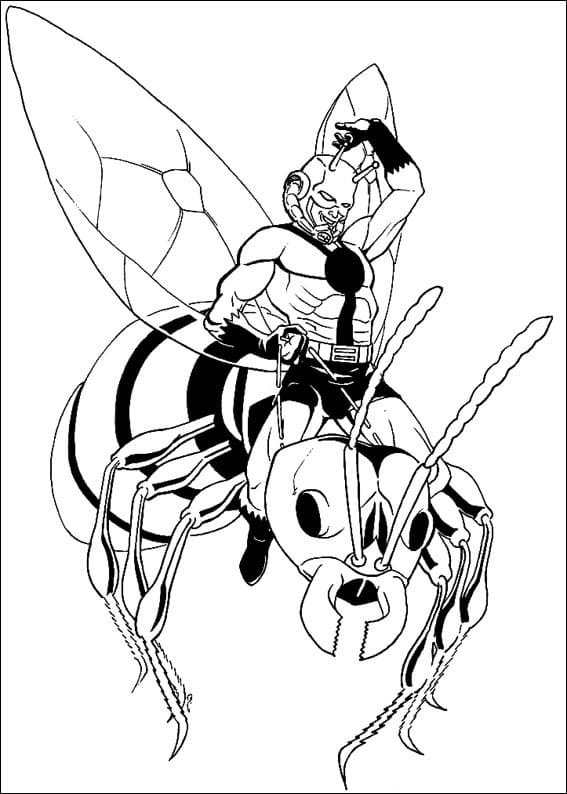 Ant-man Free coloring page