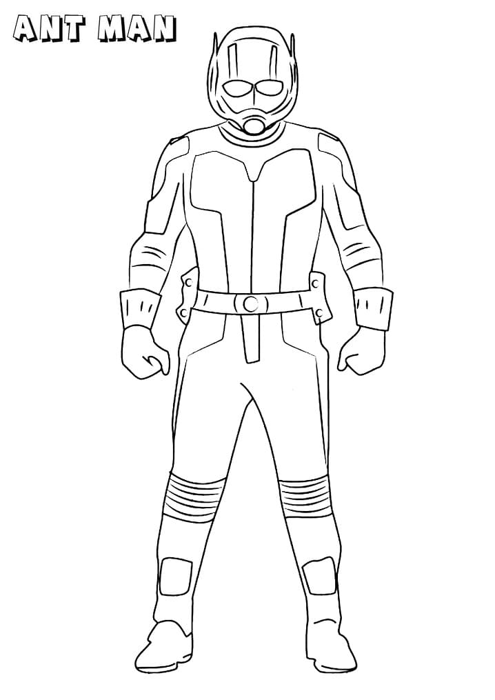 Ant Man from Marvel Comics coloring page