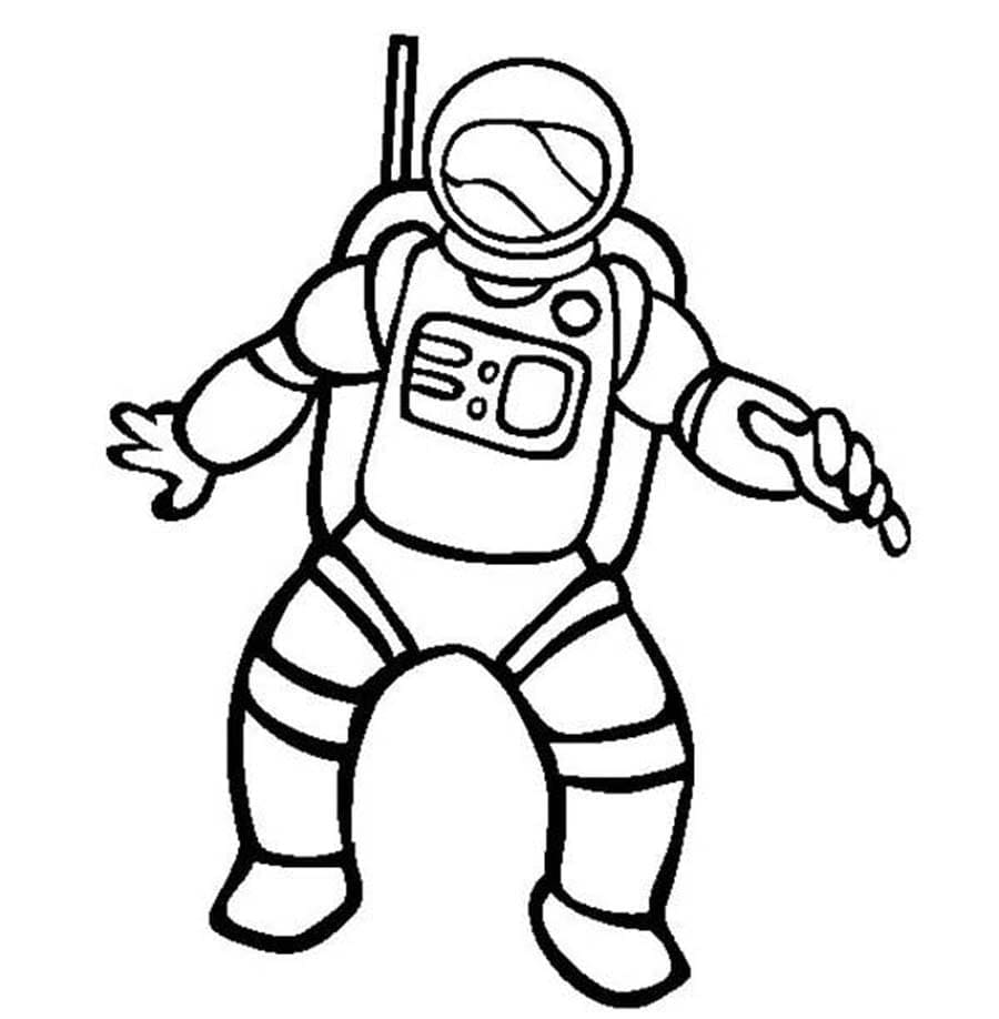 Astronaut – Sheet 4 coloring page