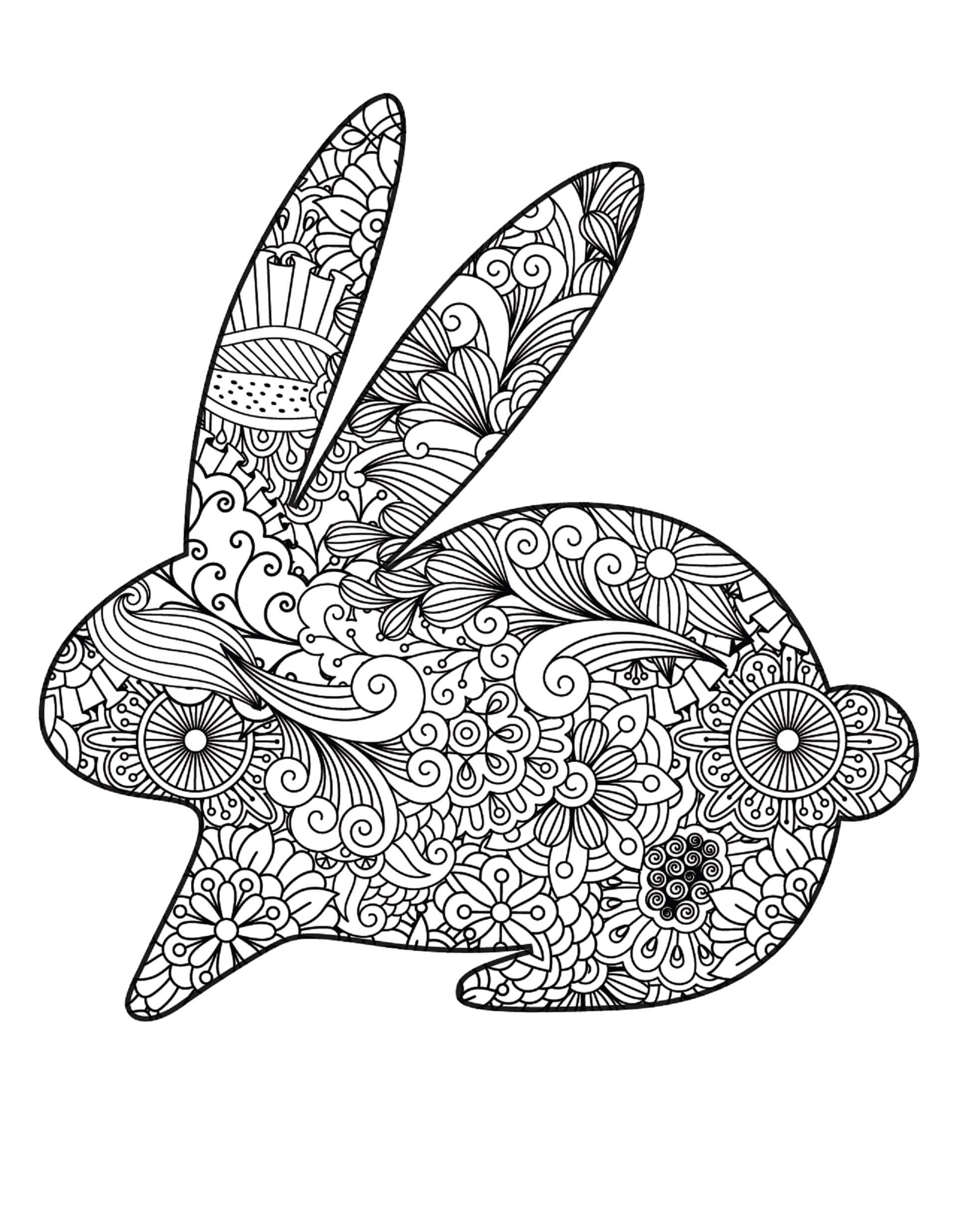 Awesome Rabbit Mandala