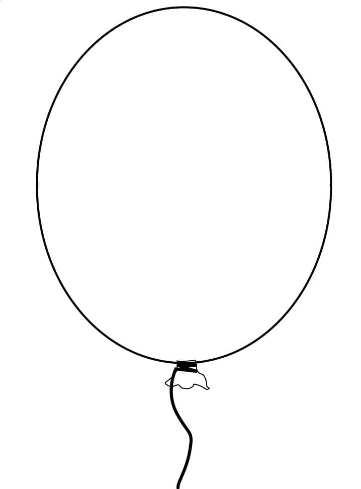 Balloon Free For Kids coloring page