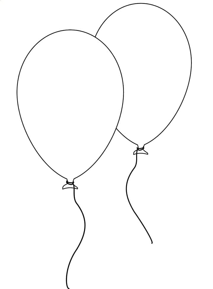 Balloons For Free coloring page