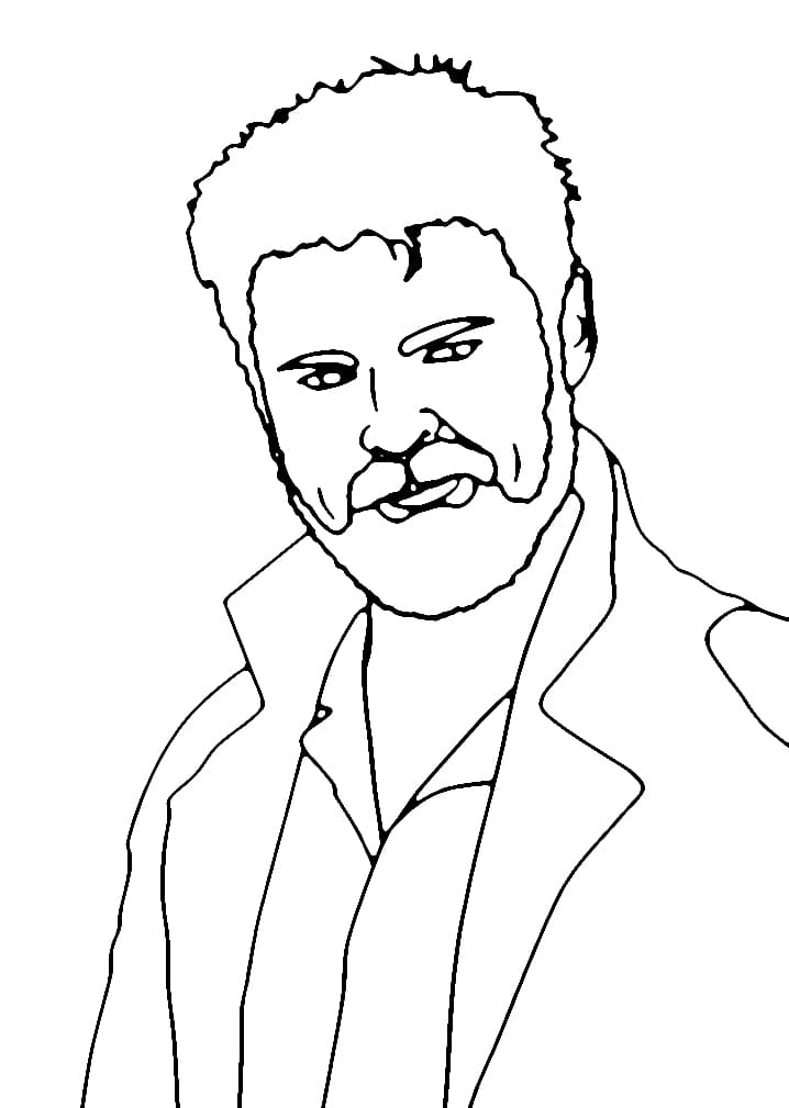 Billy Butcher from The Boys coloring page