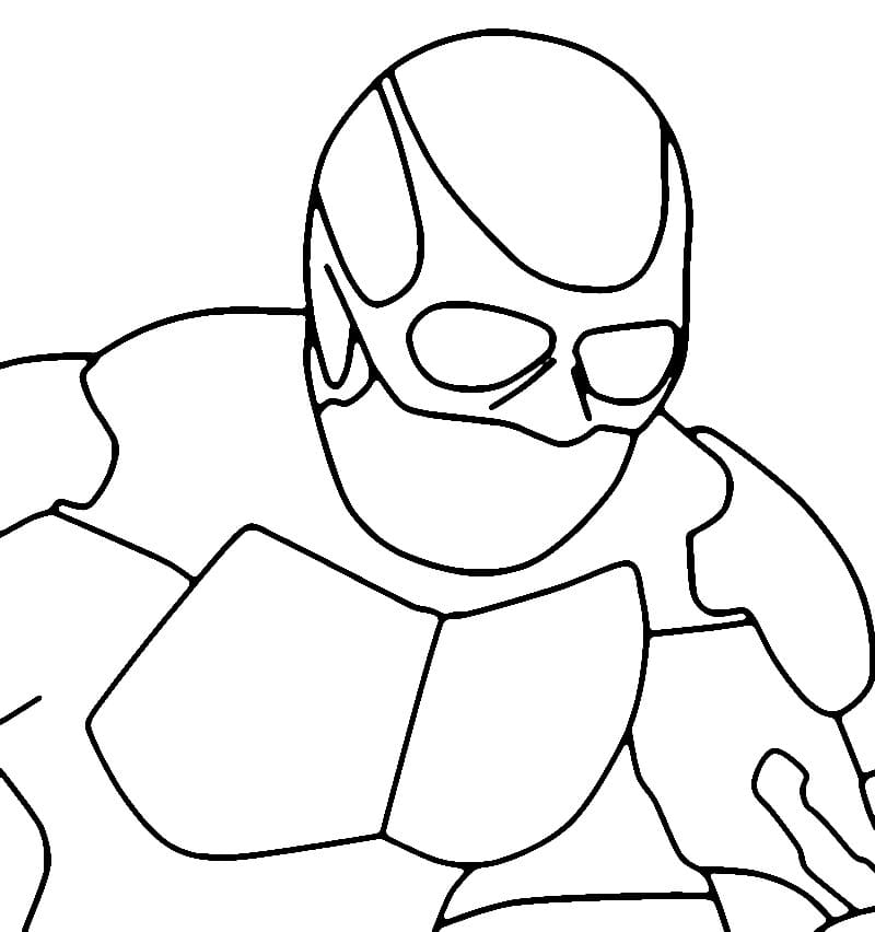 Black Noir from The Boys coloring page