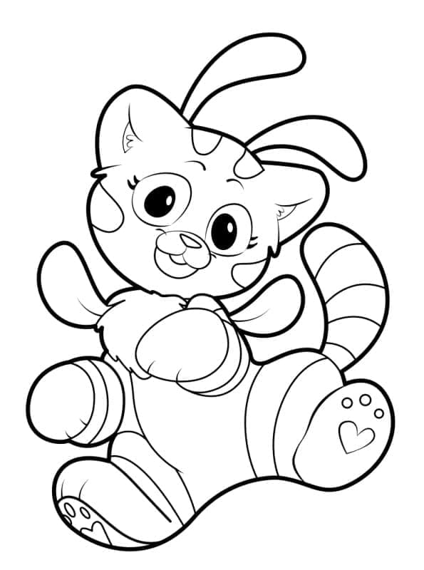 Cat Bee in Poppy Playtime coloring page