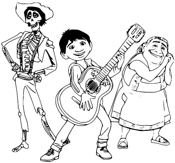 Characters from Coco