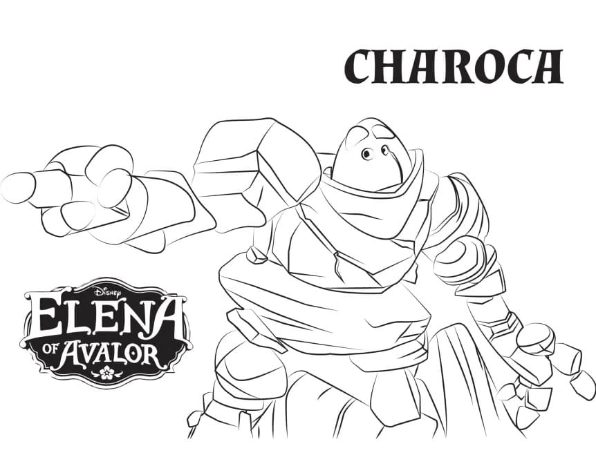 Charoca from Elena of Avalor coloring page