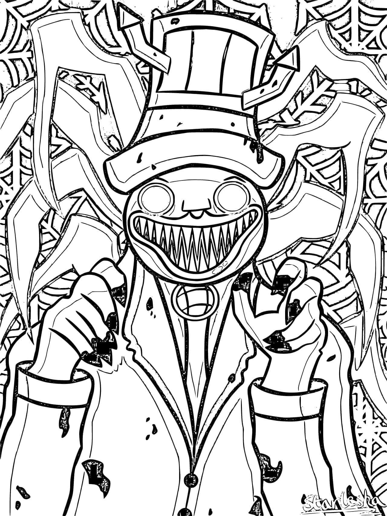 Cho-Choo Charles Monster Train coloring page - Download, Print or Color ...