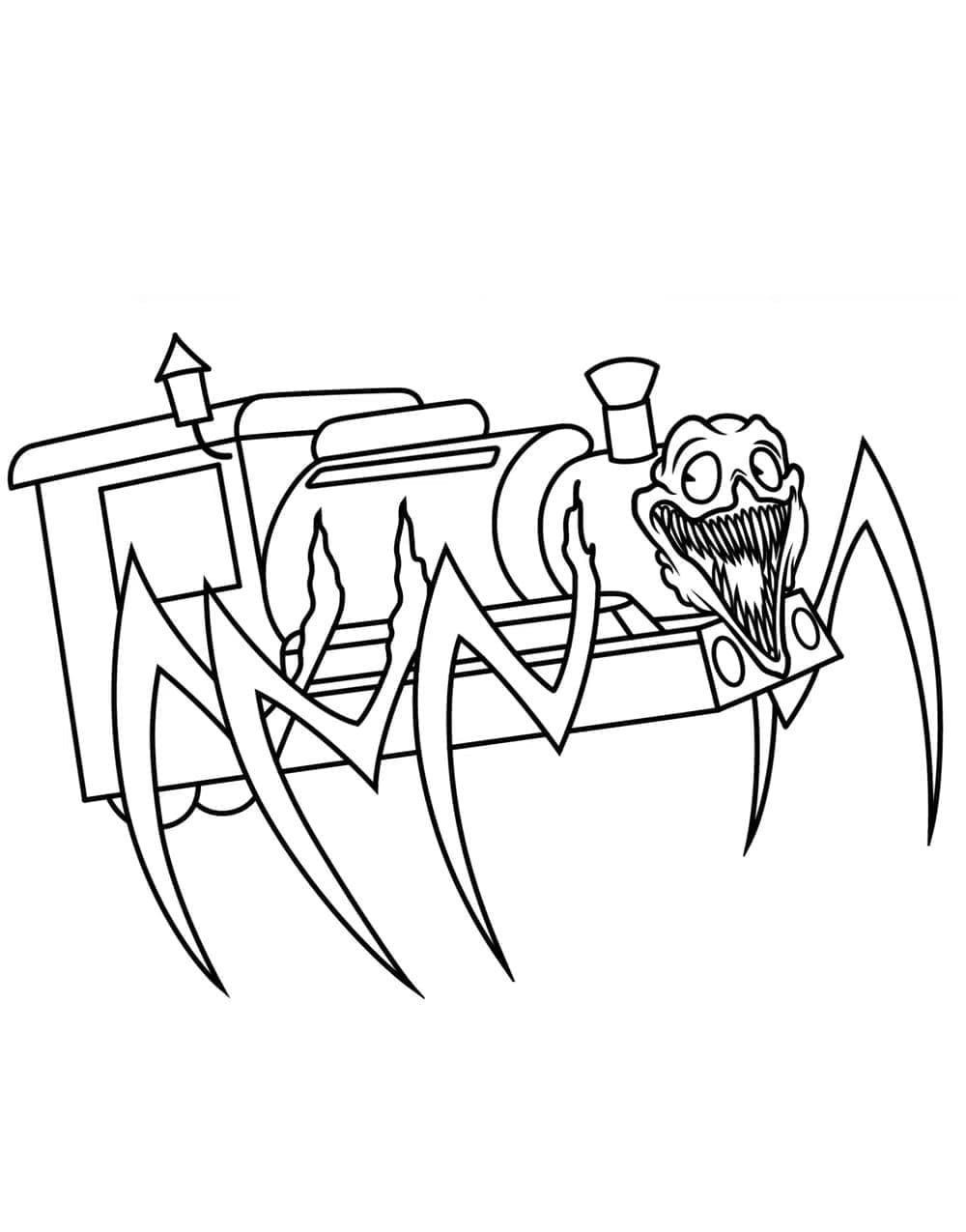 Cho-Choo Charles Spider Train coloring page - Download, Print or Color ...