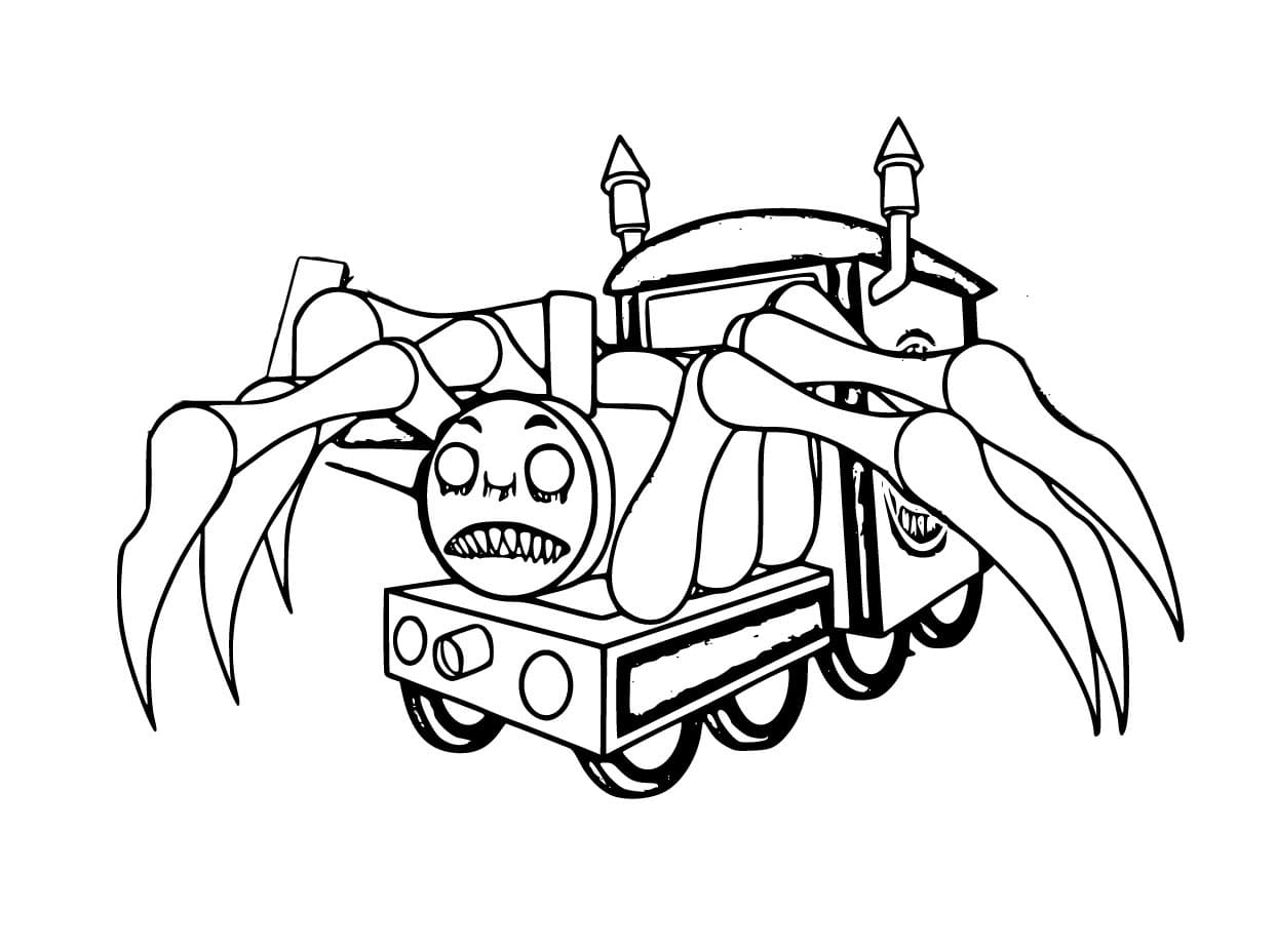 Choo-Choo Charles For Children coloring page - Download, Print or Color ...