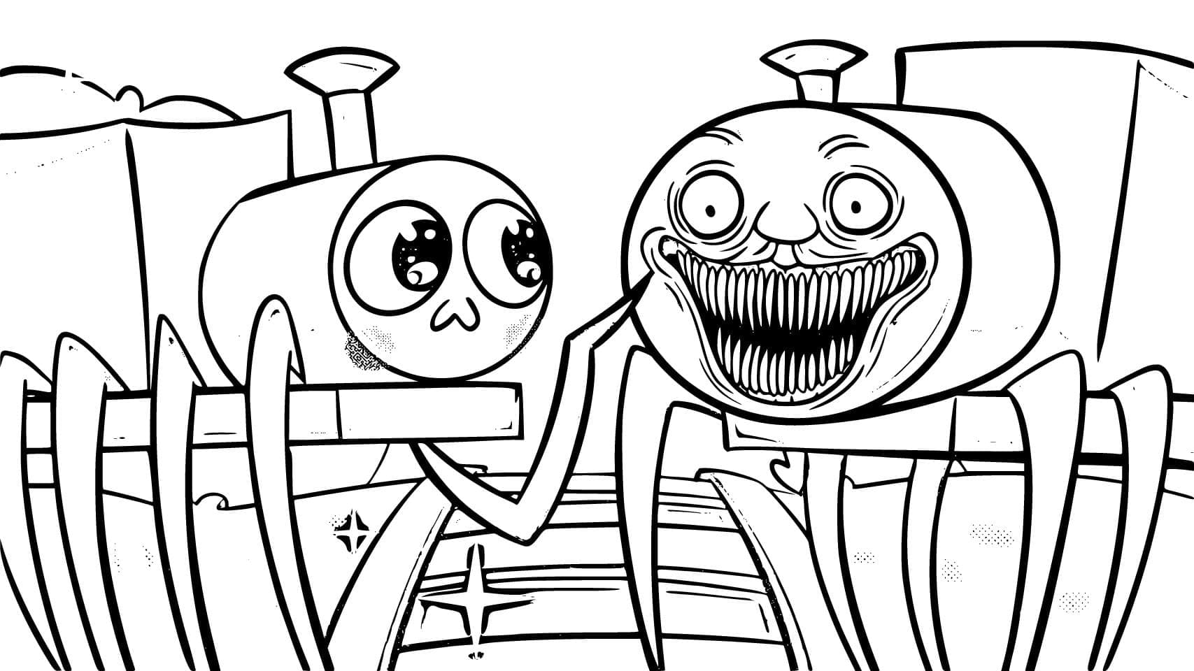 Choo-Choo Charles For Kids coloring page - Download, Print or Color ...
