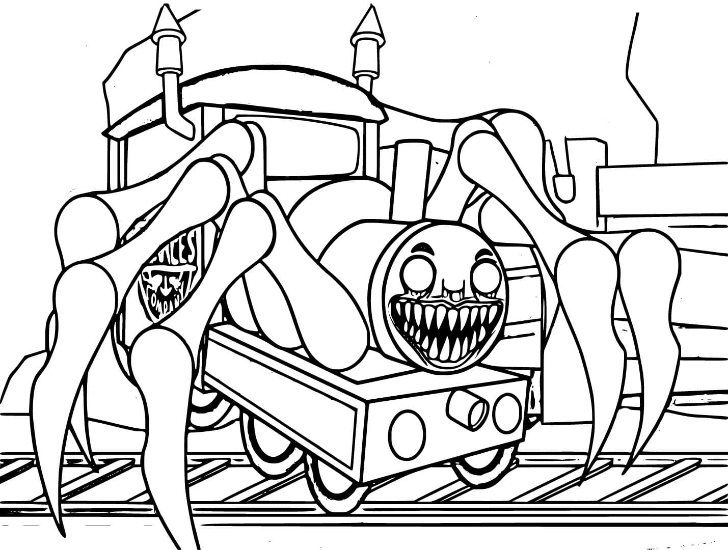 Choo-Choo Charles Picture coloring page - Download, Print or Color ...