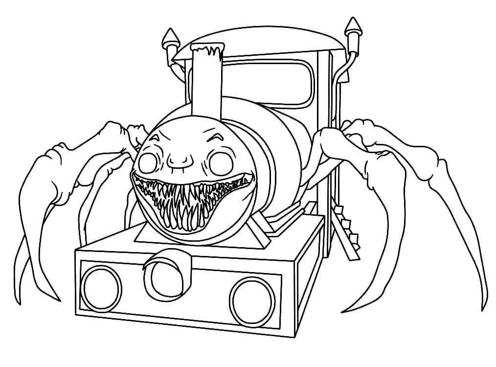 Raskrasil.com-Choo-Choo-Charles-Coloring-Pages-15 в 2023 г