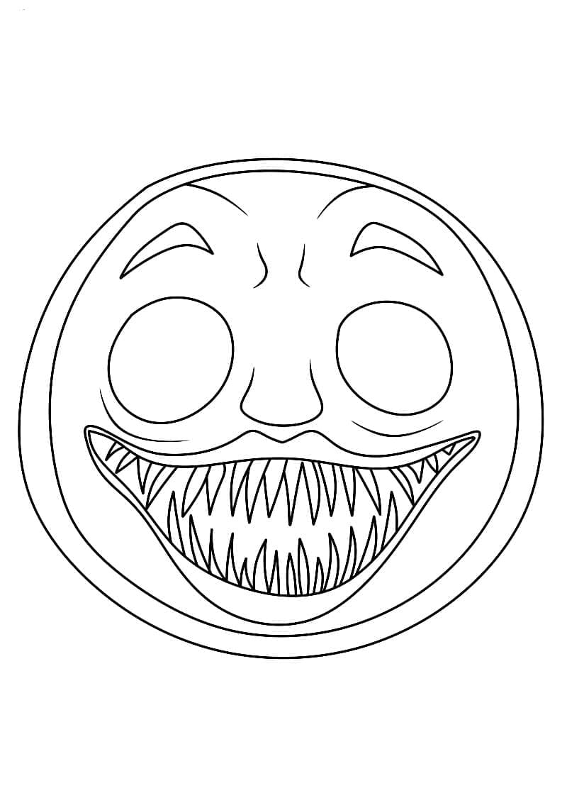 Choo-Choo Charles Scary Face coloring page - Download, Print or Color ...