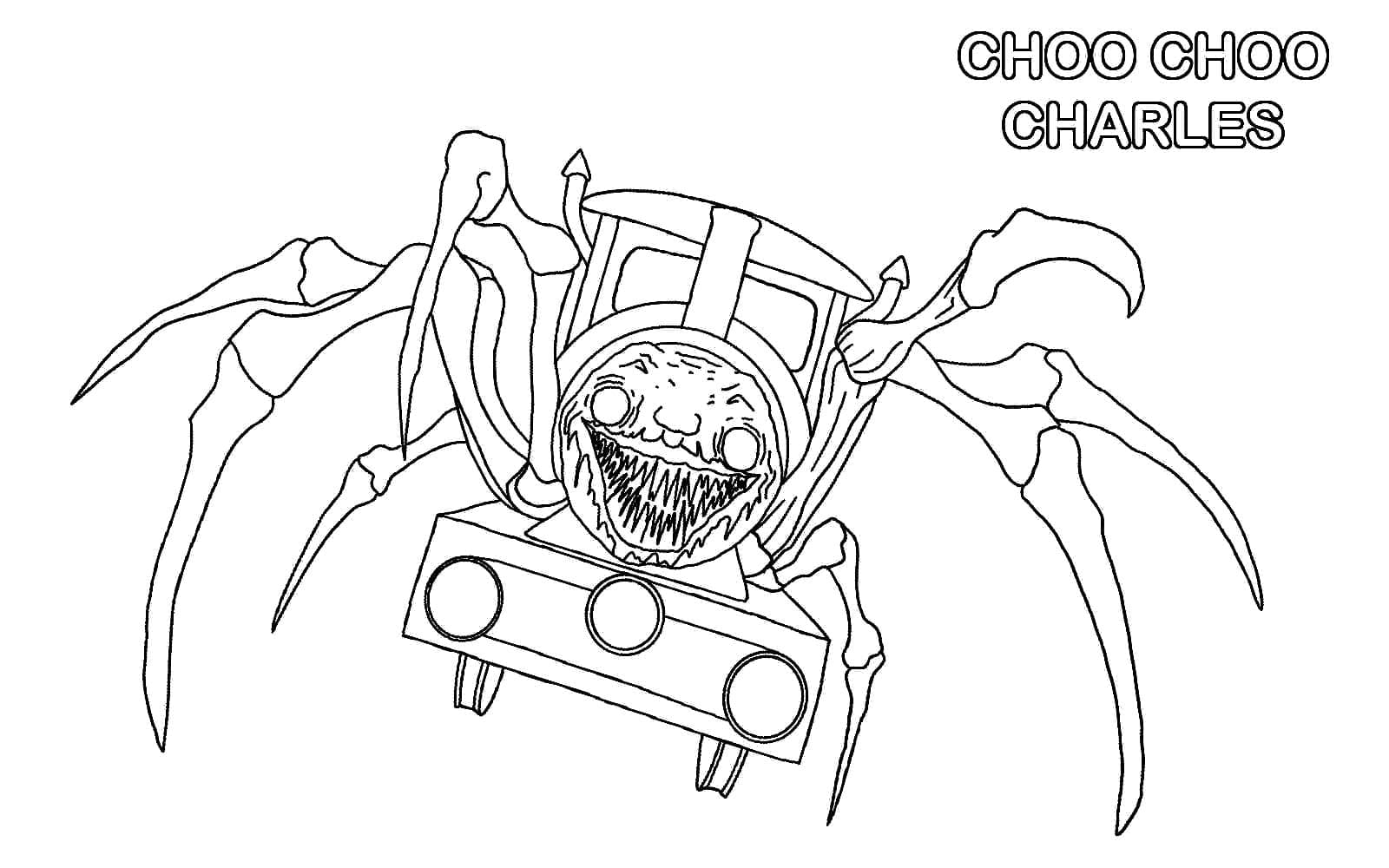 Choo-Choo Charles - Sheet 1 coloring page - Download, Print or Color ...