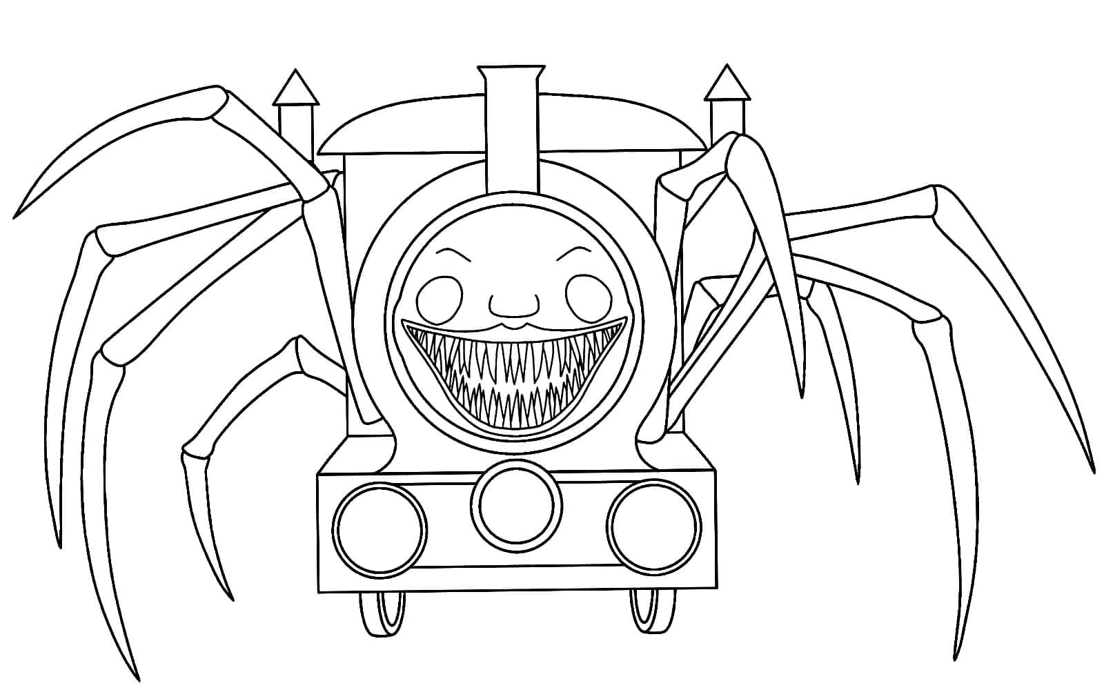 Choo Choo Charles Coloring Pages