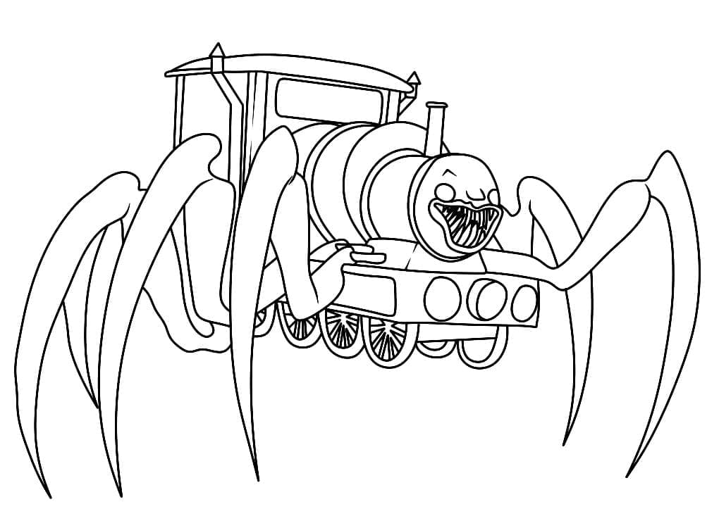 Choo Choo Charles Coloring Pages