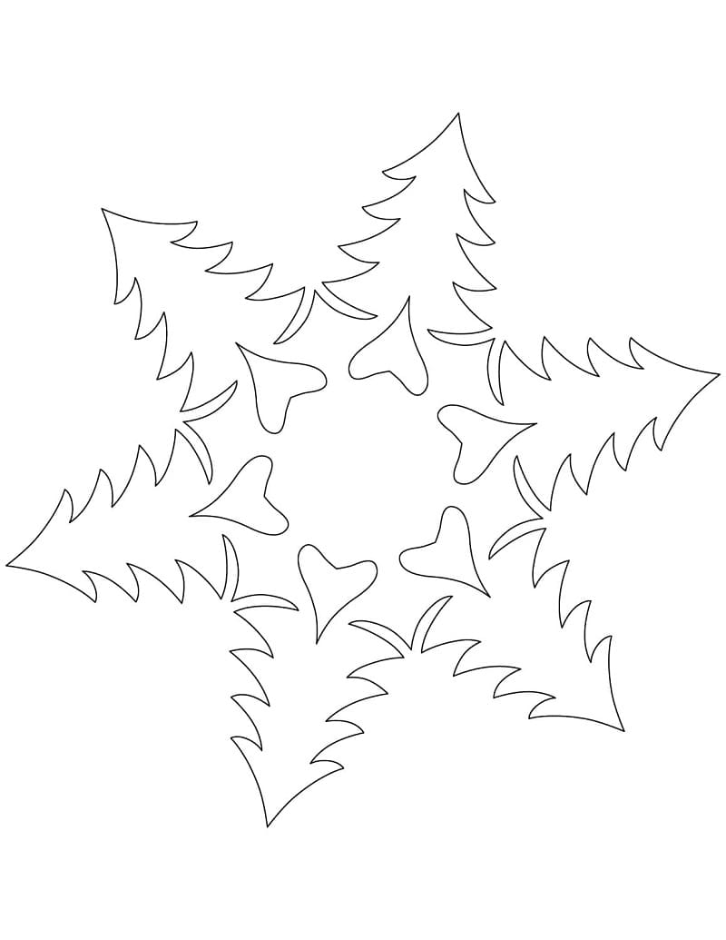 Christmas Tree Snowflake