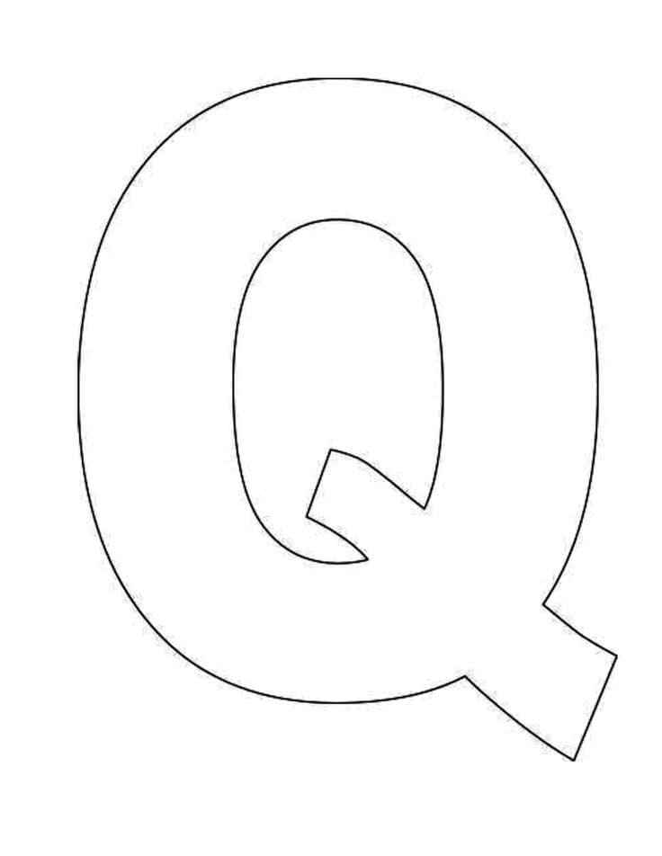 Letter Q coloring pages