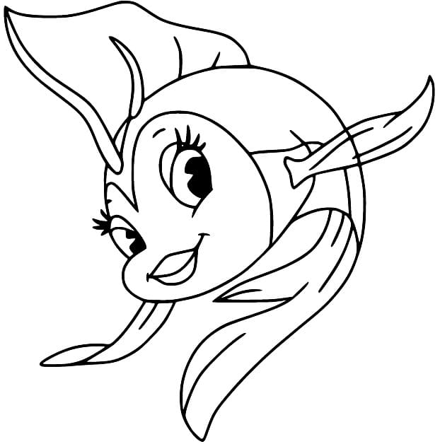 Cleo from Pinocchio coloring page