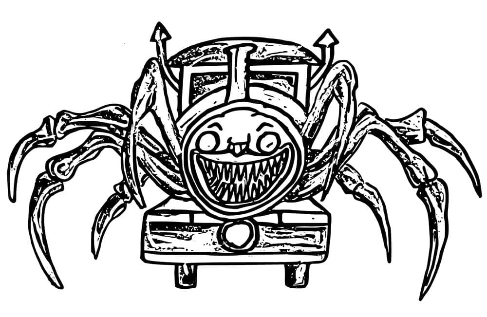 Creepy Choo-Choo Charles coloring page