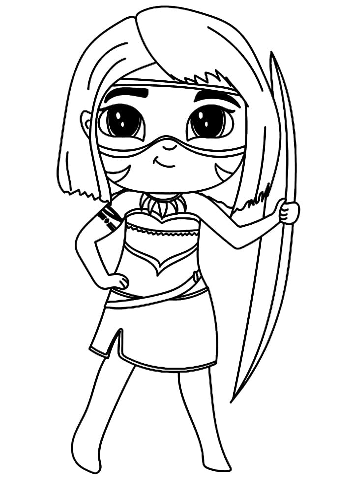 Cute Ainbo coloring page