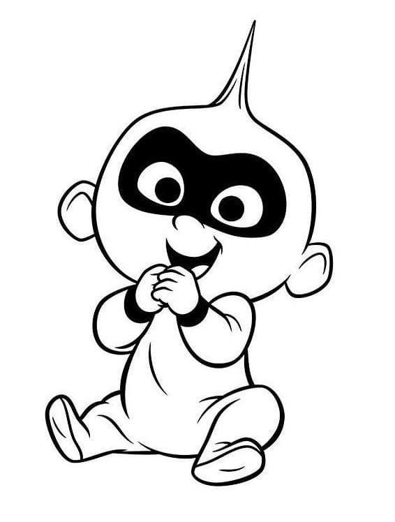 Cute Jack-Jack Parr coloring page