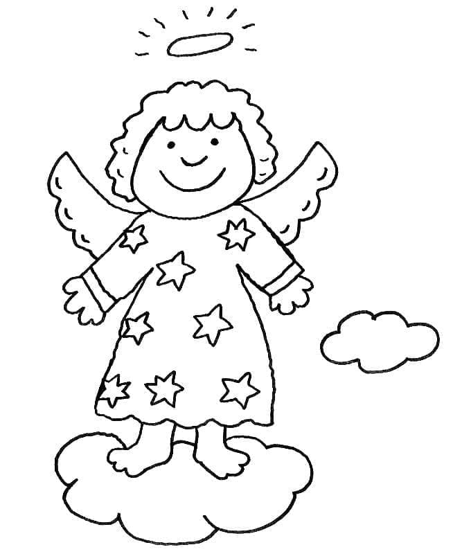 cute angel coloring pages