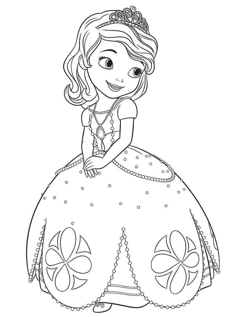 Cute Princess Sofia Coloring Page Download Print Or Color Online For Free 4228