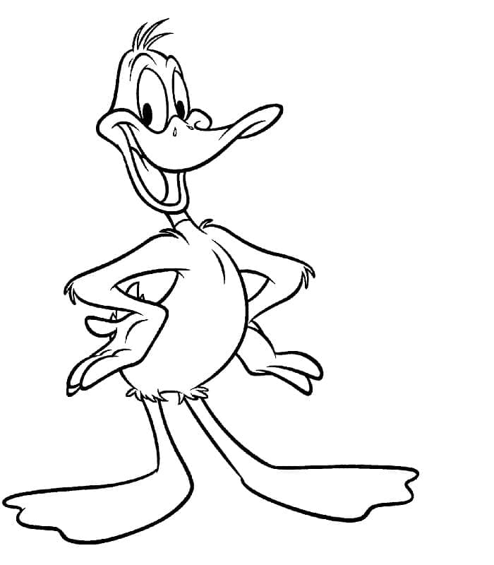 Daffy Duck from Looney Tunes coloring page