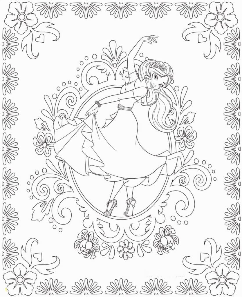 Dancing Elena coloring page