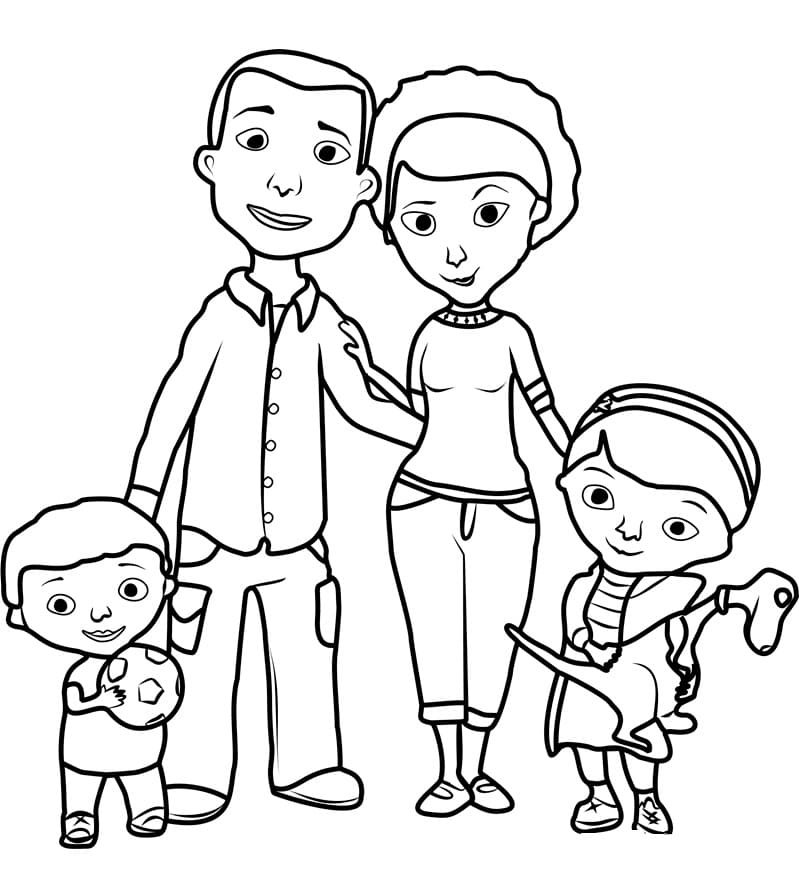 Doc McStuffins Family coloring page - Download, Print or Color Online ...