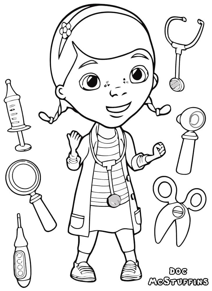 Doc McStuffins For Kids coloring page