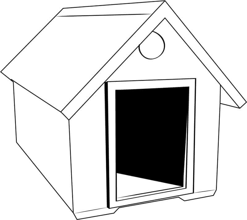 Dog House – sheet 12 coloring page